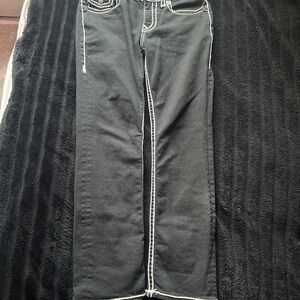 True Religion Black Relaxed Men Jeans
